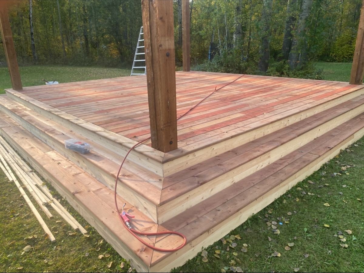 Close-up of professional shingle repair and flashing detail on a Parkland County home