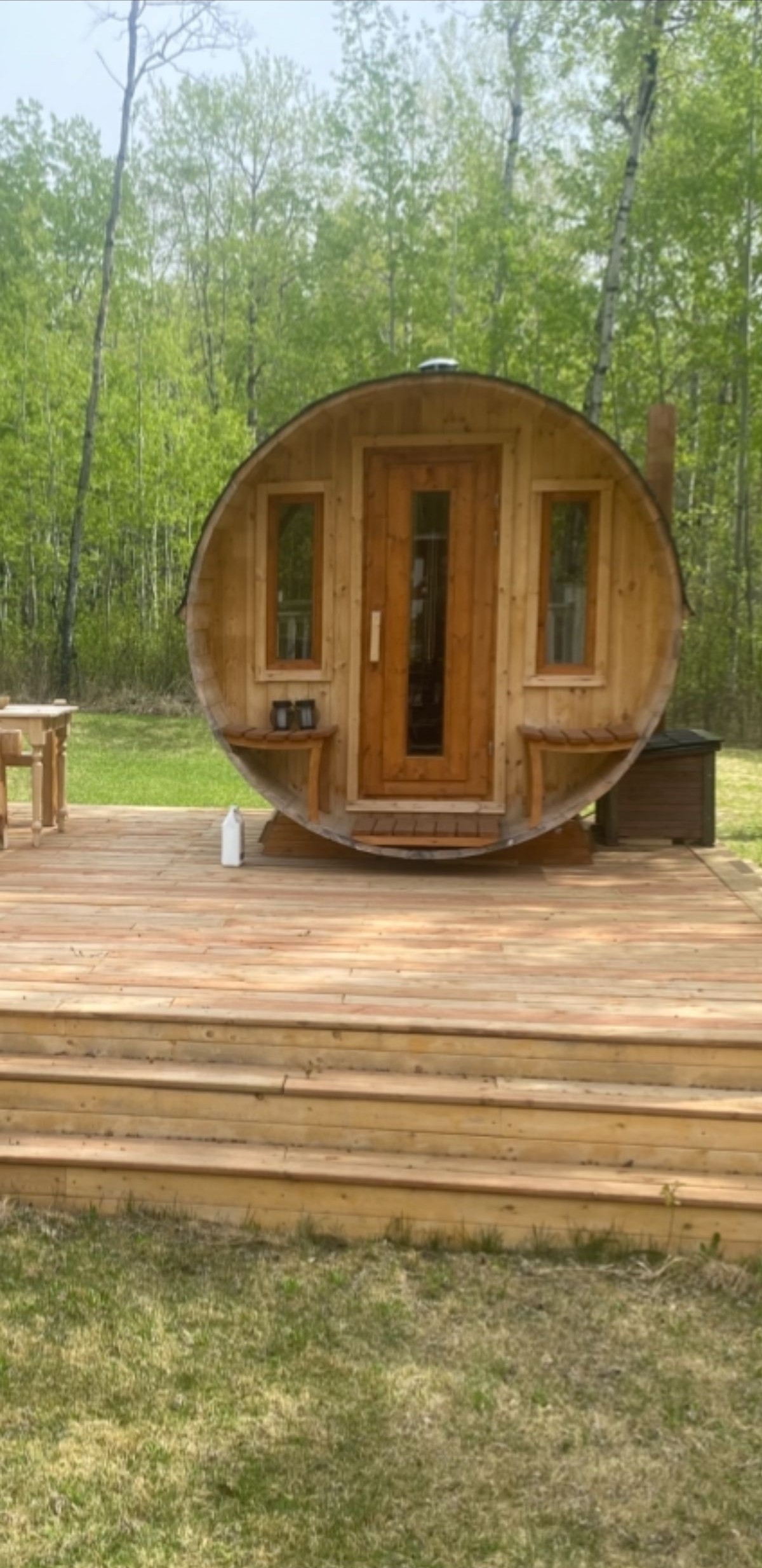 Custom Barrel Sauna Build