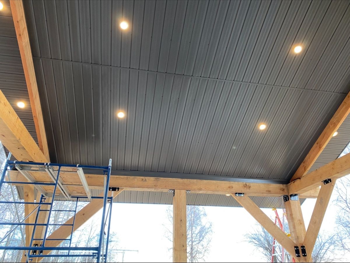 Metal Soffit & Timber Frame